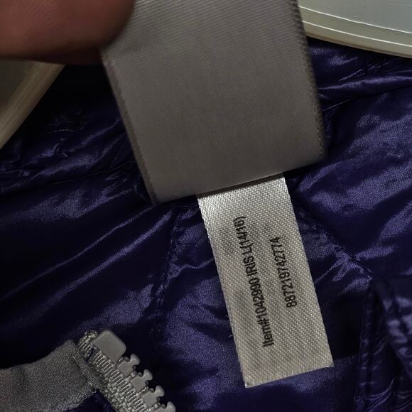 Gerry Fillpower Hooded Quilted Puffer Jacket Girls L 14/16  Purple Gorpcore - Picture 5 of 7